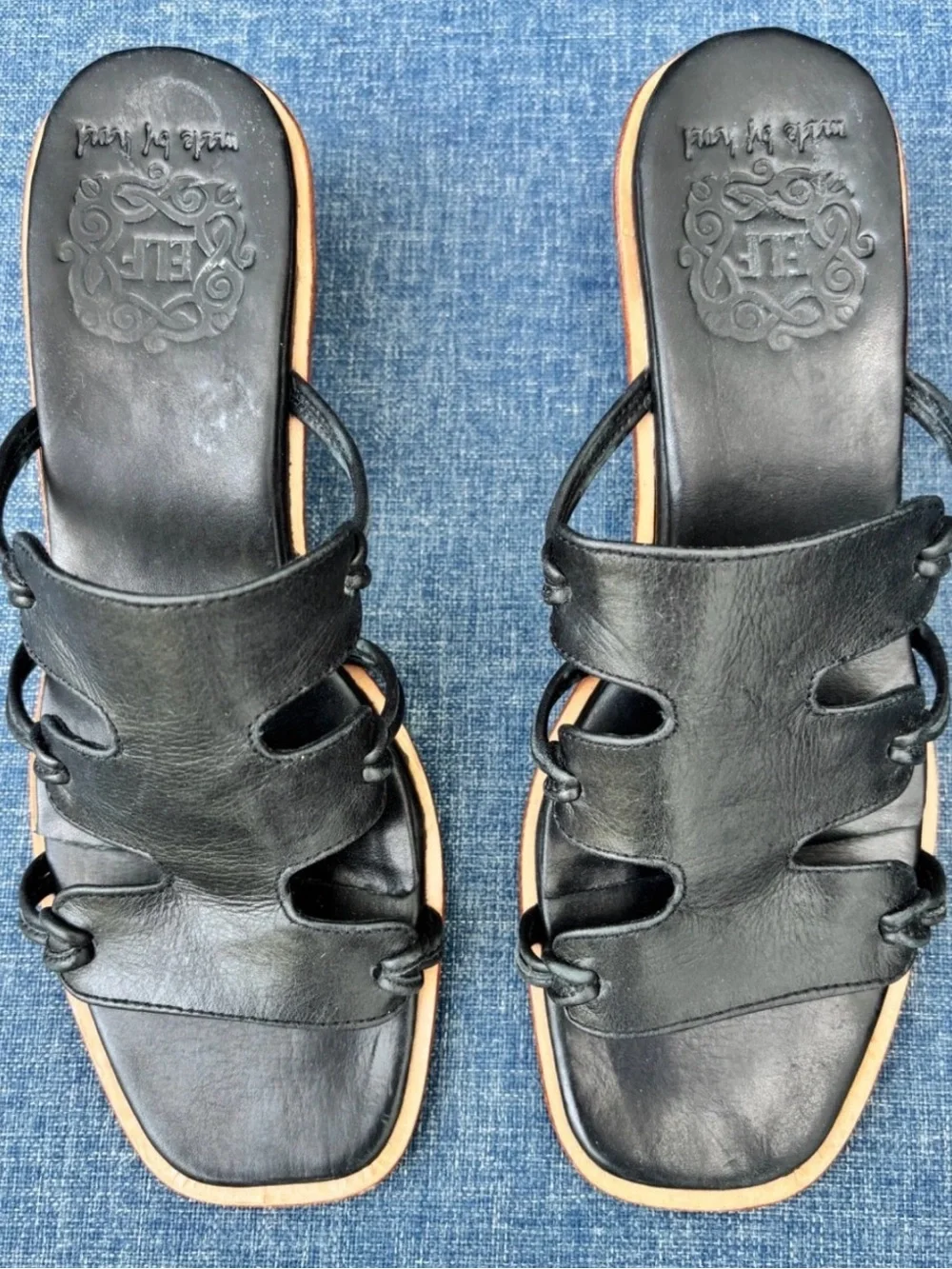 ELF black leather